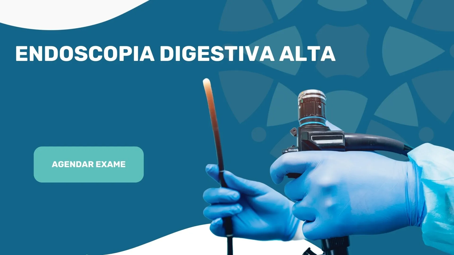 Imagem ilustrativa de um exame de endoscopia digestiva alta, EDA, mostrando um endoscópio sendo inserido pela boca para avaliar o esôfago, estômago e duodeno. Exame realizado por um médico especialista em gastroenterologia endoscopia.