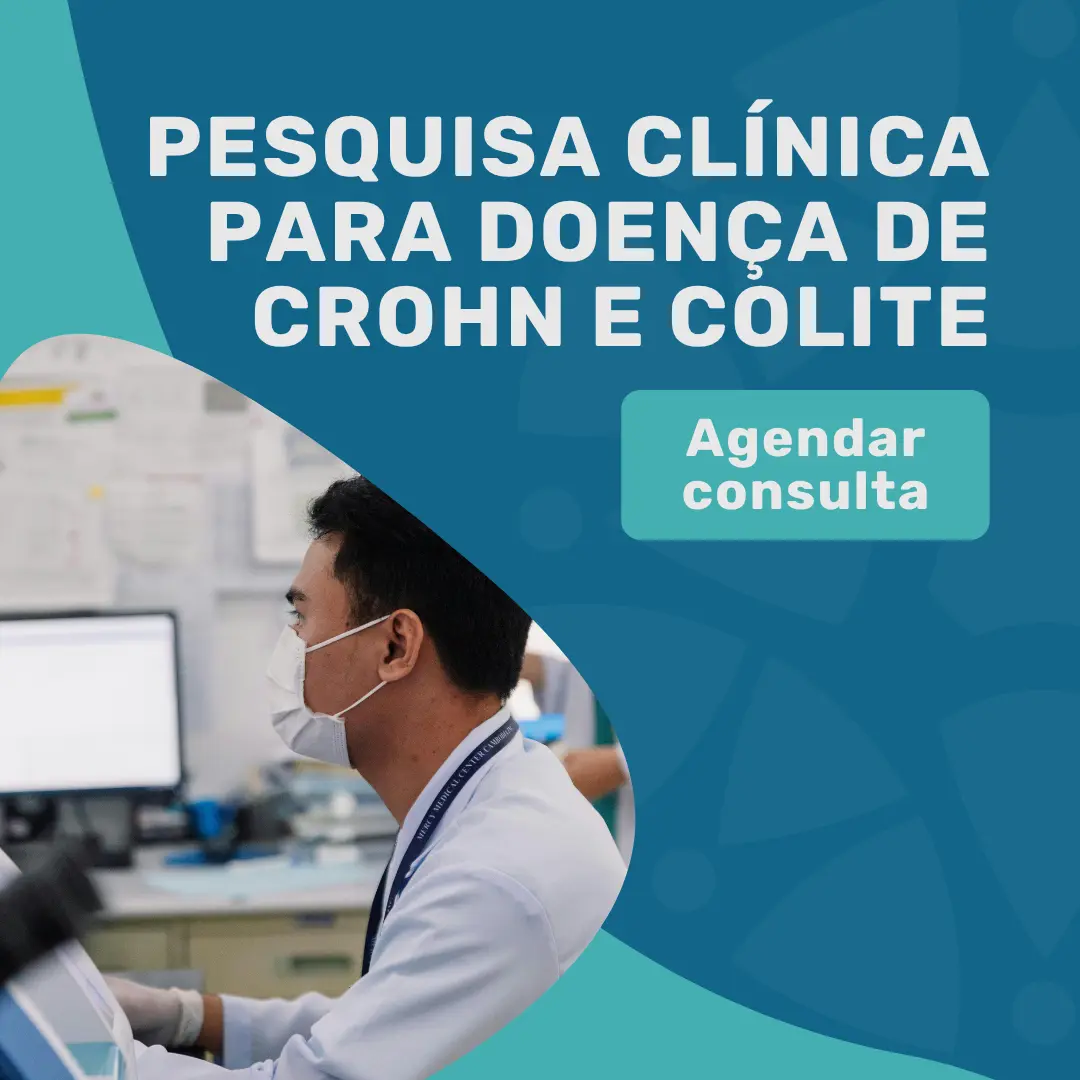 Entre em contato com o Instituto Medicina em foco para agendar uma consulta com coloproctologista em São Paulo para saber mais sobre a Pesquisa clínica para doença de crohn e retocolite