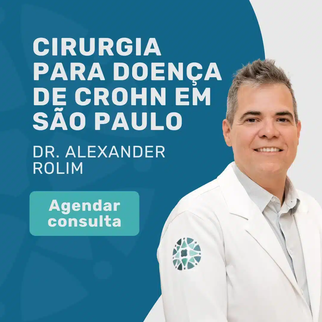 Entre em contato com o Insituto Medicina em Foco para agendar sua consulta com coloproctologista em São Paulo, Dr. Alexander Rolim, para saber mais sobre Cirurgia para Doença de Crohn