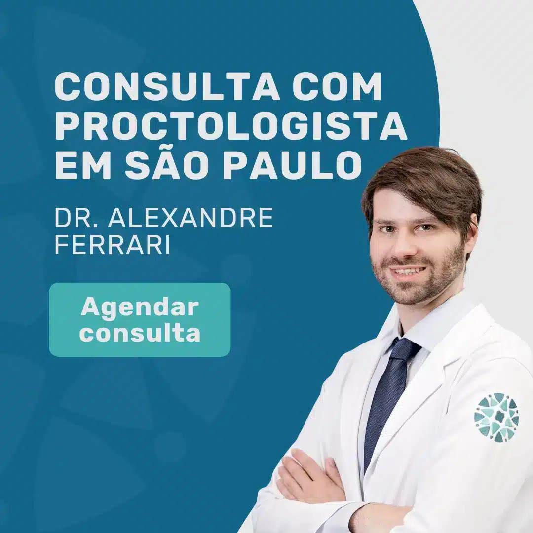 Entre em contato com o Insituto Medicina em Foco para agendar sua consulta com coloproctologista em São Paulo, Dr. Alexandre Ferrari, para emergências proctológicas