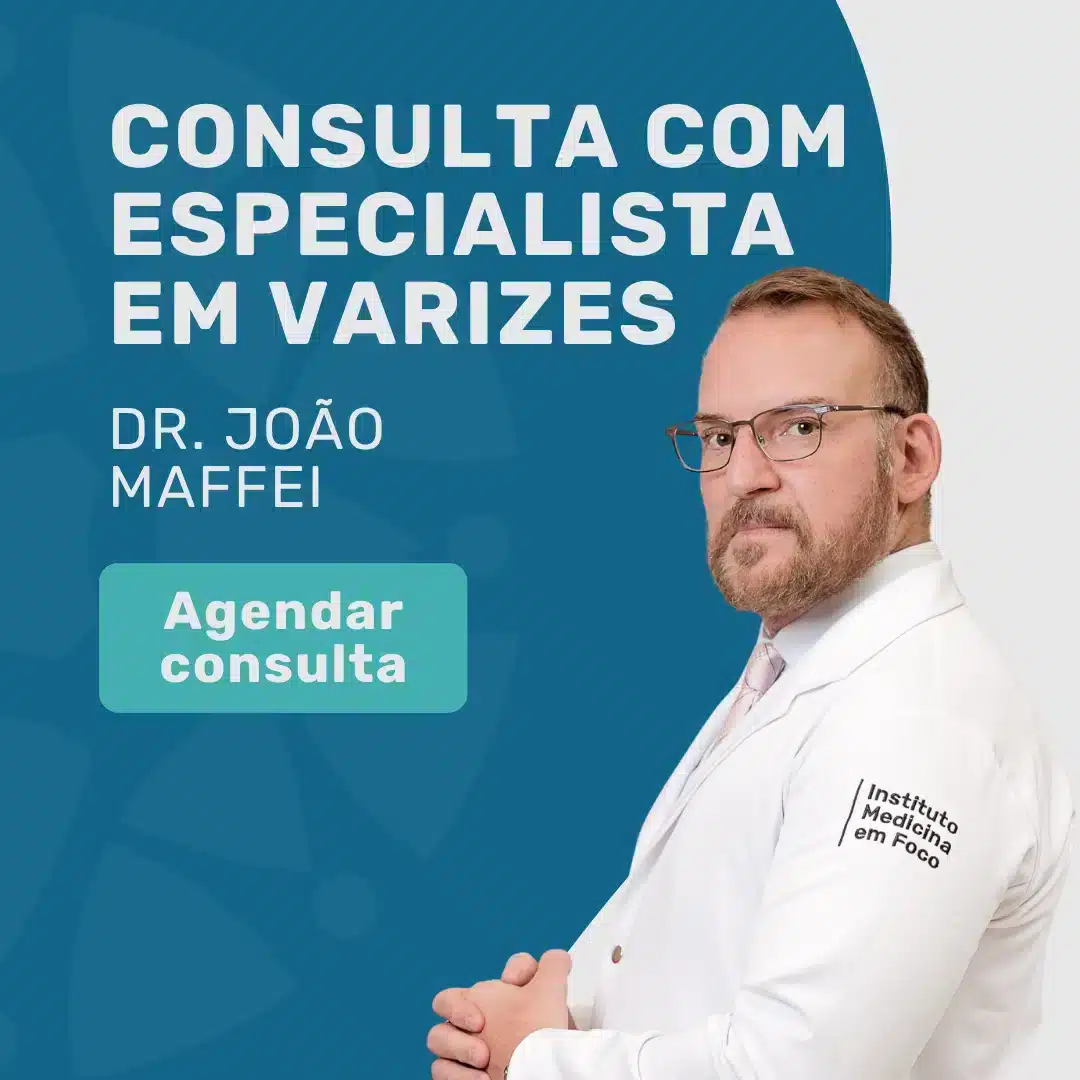 Entenda melhor a importância de cuidar do sistema venoso 2 Entre em contato com o Insituto Medicina em Foco para agendar sua consulta com especialista em varizes em São Paulo, Dr. João Maffei, médico angiologista e cirurgião vascular e saiba mais sobre o