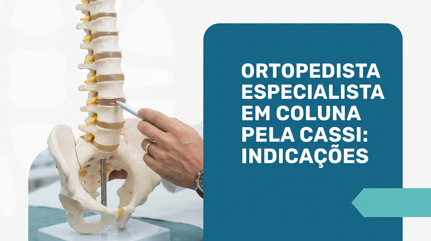 Ortopedista Especialista em Coluna pela Cassi
