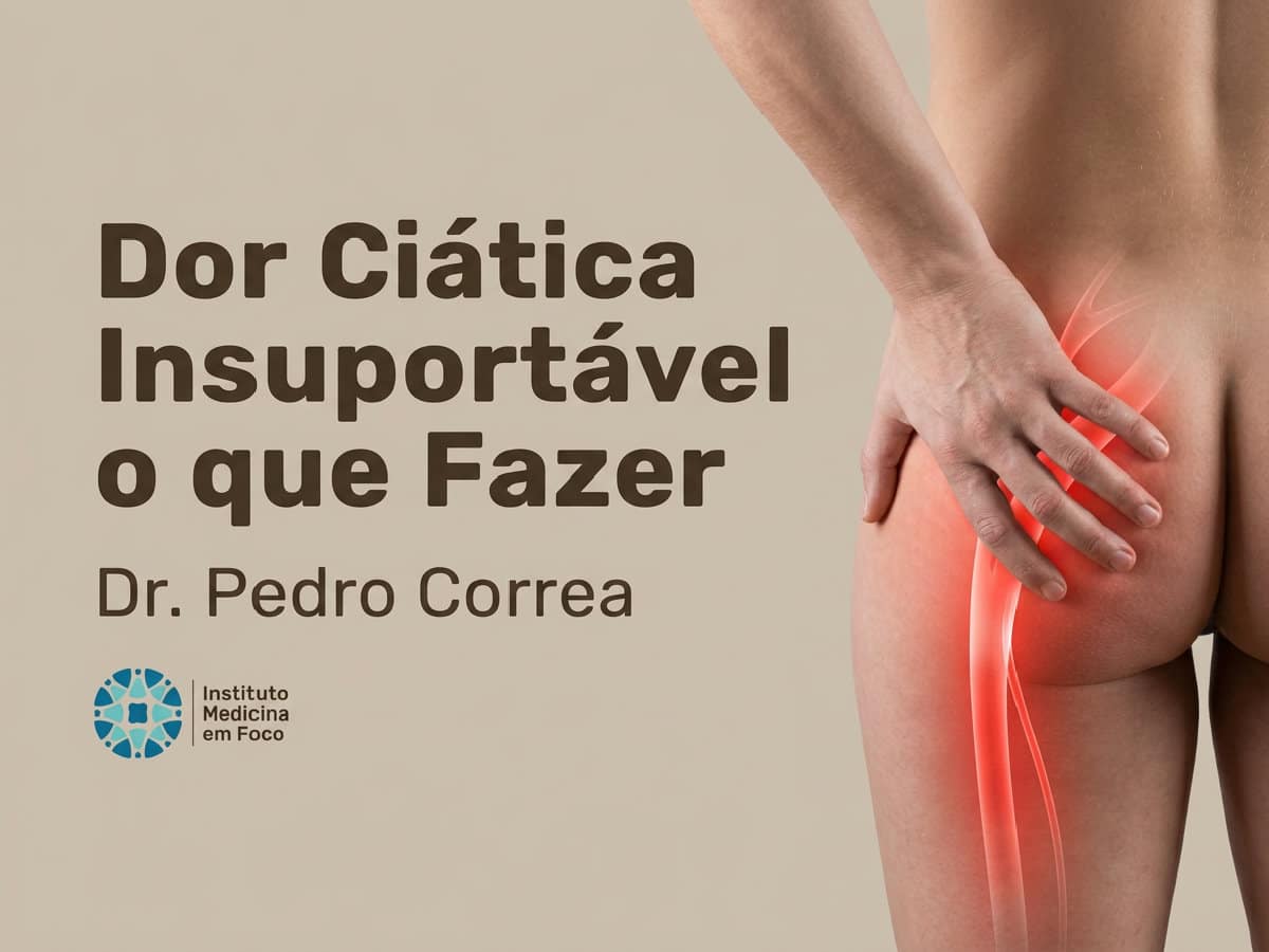 Dor ciática insuportável: o que fazer? indicar | dr. pedro