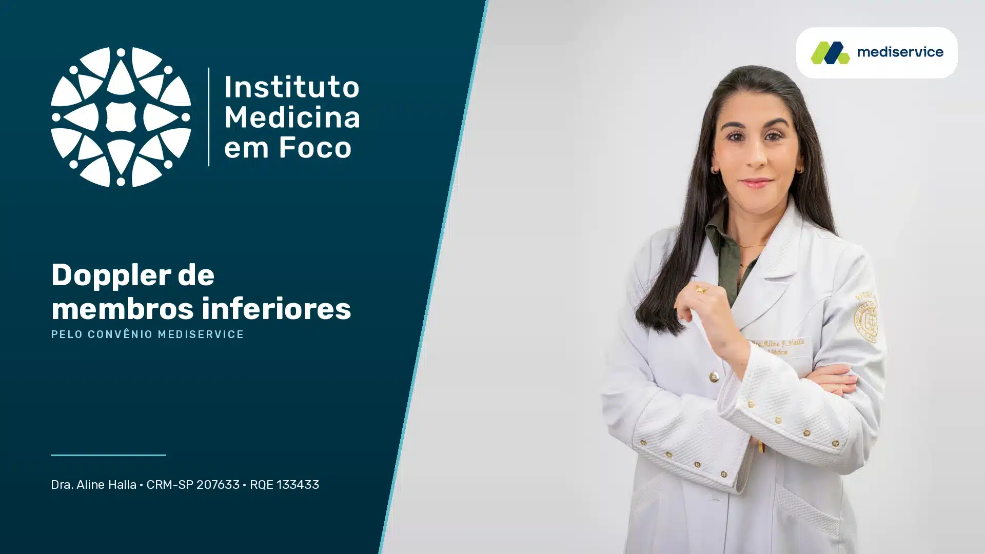 Doppler de membros inferiores no Instituto Medicina em Foco — pelo convênio mediservice