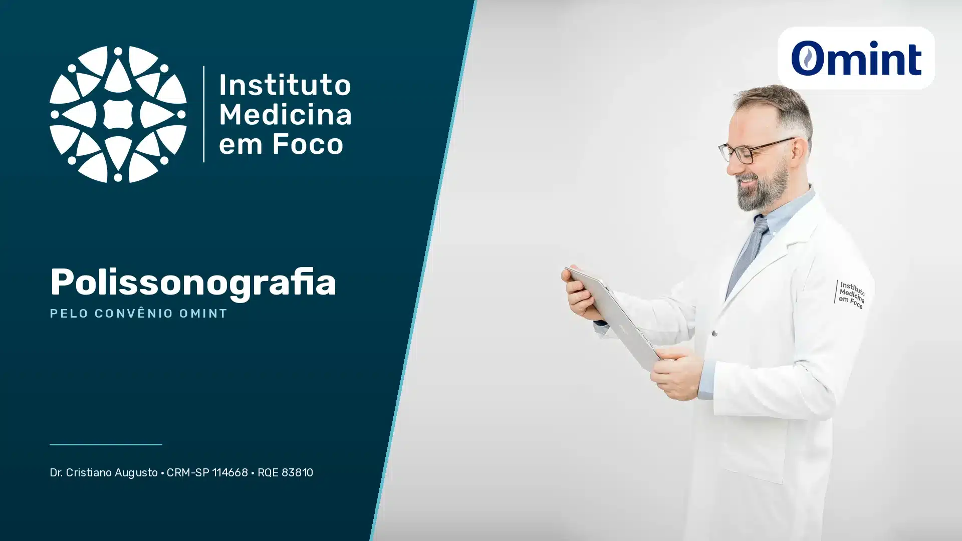 Arquivo medicina em foco 34 Polissonografia no Instituto Medicina em Foco — pelo convênio omint